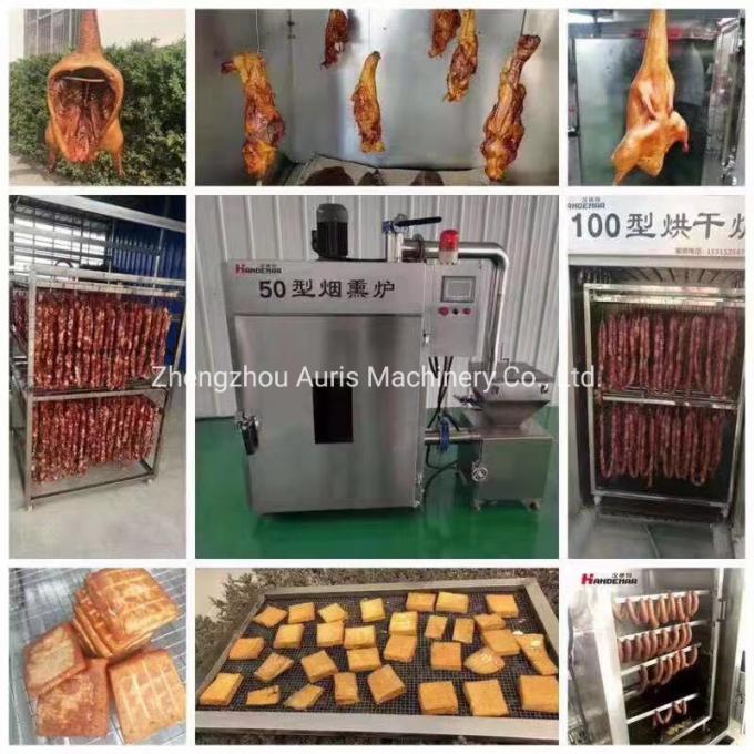 Ahumadero automático para la máquina que fuma del fumador de las chuletas de cerdo de la tajada de cordero de la tajada del pollo del filete de carne de vaca del pollo de la carne de cerdo