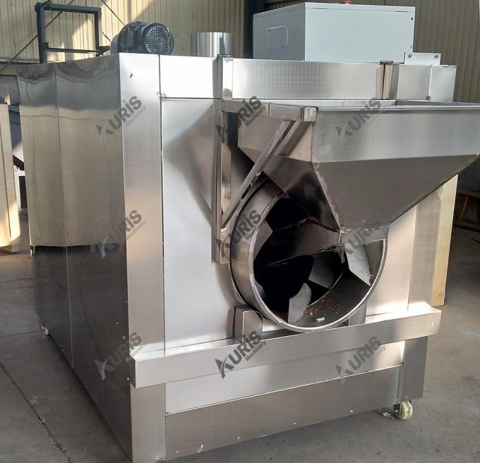 Máquina eléctrica de la asación del cacahuete de la máquina 200kg/H del tostador de café del anacardo 0