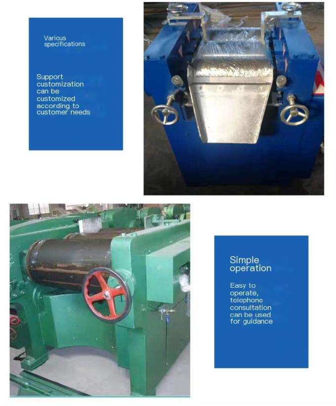 Capa de la máquina de pulir del rodillo de tres rodillos del laboratorio o máquina triple de cerámica de Ink Roll Dyeing de la amoladora del chocolate