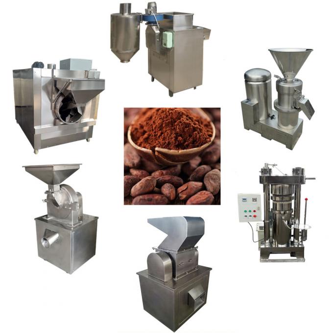 Cadena de producción del polvo de cacao que muele máquina del fabricante del polvo de 200kg 0