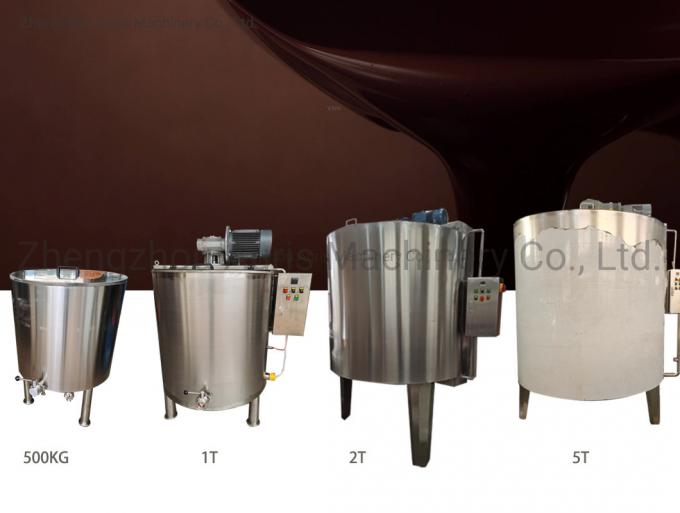 Máquina de fusión 500L del chocolate de la máquina de la fabricación de chocolate
