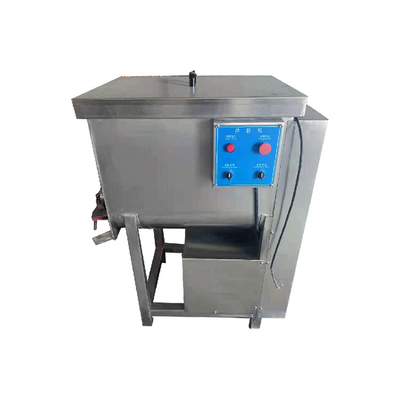 Máquina de relleno de salchicha cortada horizontal del vacío de la máquina del mezclador de la carne