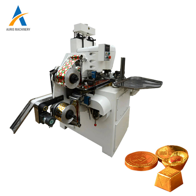 Máquina de la fabricación de chocolate de la embaladora del chocolate de la moneda de oro empaquetadora completamente automática de la eficacia alta