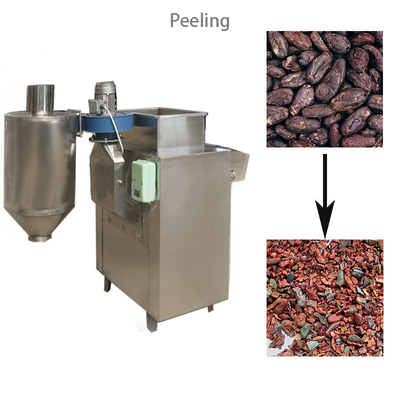 Polvo de cacao del ACP que hace la máquina 200kg H que pela el cacao Bean Roaster Machine