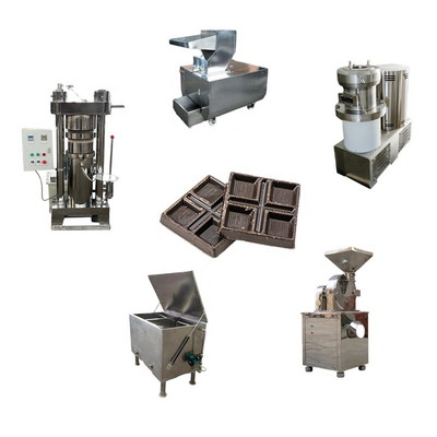 Cadena de producción completamente automática de la barra de chocolate de 200kg H que muele el bocado de Peeler