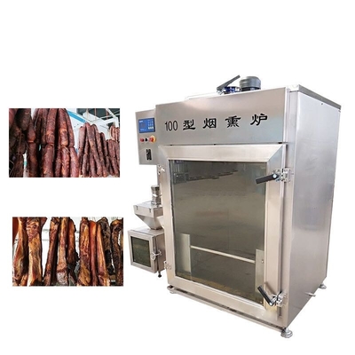 La máquina que fuma 100kg de la carne del trotón trata la máquina que fuma caliente de los pescados por lotes fríos