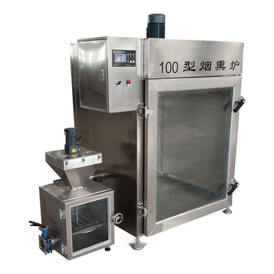 máquina que fuma de los pescados industriales de la máquina 30kw de la carne del lote que fuma 100kg
