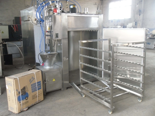 máquina que fuma de los pescados industriales de la máquina 30kw de la carne del lote que fuma 100kg