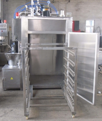 máquina que fuma de los pescados industriales de la máquina 30kw de la carne del lote que fuma 100kg