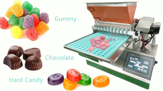 Caramelo del PLC que hace chocolate de la máquina SSS304 la máquina gomosa del depositante