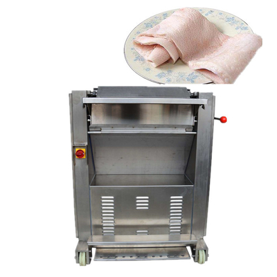 0,75 kilovatios de la carne de la piel Chopper Pork Skin Peeling Machine de la cortadora