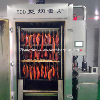 El cordero de la tajada de la máquina de la carne del filete que fuma provee de costillas la máquina que fuma de los pescados eléctricos