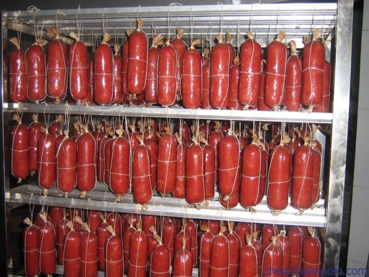 horno del ahumadero de la salchicha de la máquina 100kg/H del fumador de la carne de 100kg Bacth