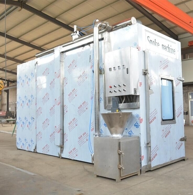 horno industrial de la casa del humo del lote del PLC 100kg de la máquina de la carne que fuma 380v