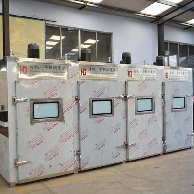 horno industrial de la casa del humo del lote del PLC 100kg de la máquina de la carne que fuma 380v