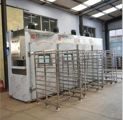 horno industrial de la casa del humo del lote del PLC 100kg de la máquina de la carne que fuma 380v