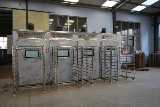 horno industrial de la casa del humo del lote del PLC 100kg de la máquina de la carne que fuma 380v