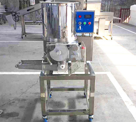 Pequeña hamburguesa comercial de Patty Machine Chicken 2100PCS/H de la hamburguesa que hace la máquina