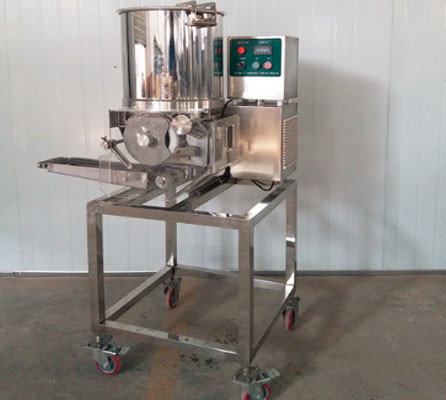 Pequeña hamburguesa comercial de Patty Machine Chicken 2100PCS/H de la hamburguesa que hace la máquina