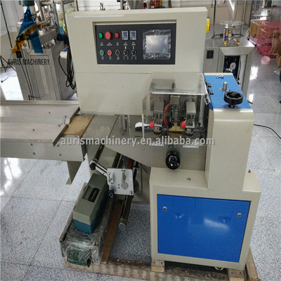 Empaquetadora horizontal de la almohada de alimentos de las piruletas del envasado del Mooncake automático de la máquina