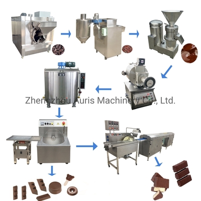 Chocolate del cacao que procesa la línea de transformación eléctrica de la mantequilla de cacahuete de la maquinaria 100kg