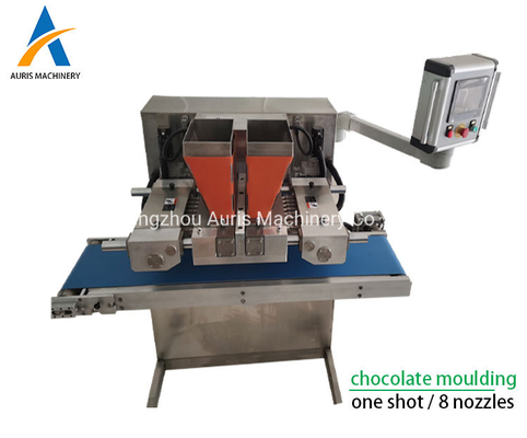 Línea de depósito de capa del chocolate de 6PCS Min Chocolate Pouring Machine 304ss