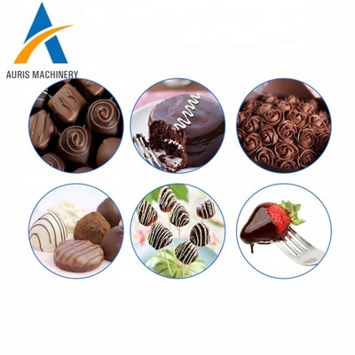 máquina vendedora caliente del cazo de la fabricación de chocolate del pequeño del chocolate de la temperatura negro automático completo del ajustador para las tiendas del postre
