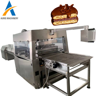 Máquina cubierta chocolate de acero inoxidable de la máquina del Enrober del chocolate
