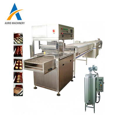Chocolate satinado de la torta del chocolate de la máquina funcional multi del Enrober que sumerge la máquina