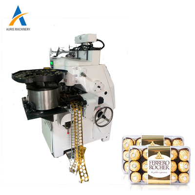 Empaquetadora del chocolate de Auris 160pcs Min Coin Chocolate Wrapping Machine