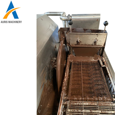 máquina de moldear del chocolate de los 10m/Min Chocolate Tempering Machine Enrobing 304ss