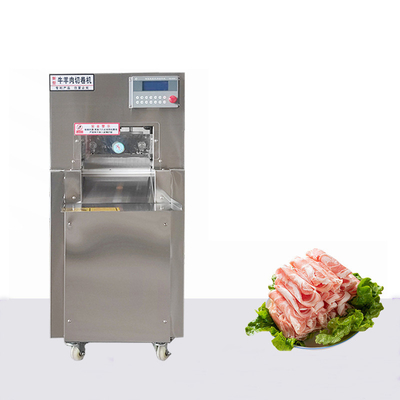 La máquina congelada del cortador de los pedazos del rollo de la carne de vaca enfrió el cordero que tajaba 550w de congelación