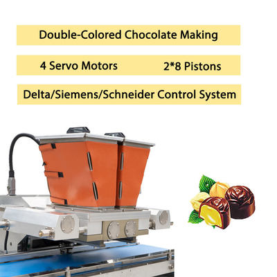 microprocesadores de chocolate dobles tirados de los colores 2d/3d uno que hacen el dispensador de depósito del chocolate de la máquina