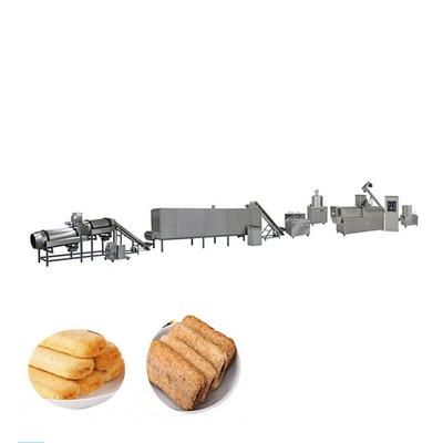 La base del bocadillo de la mantequilla de cacahuete del atasco del chocolate llenó la cadena de producción soplada galleta de snacks del arroz equipo de proceso