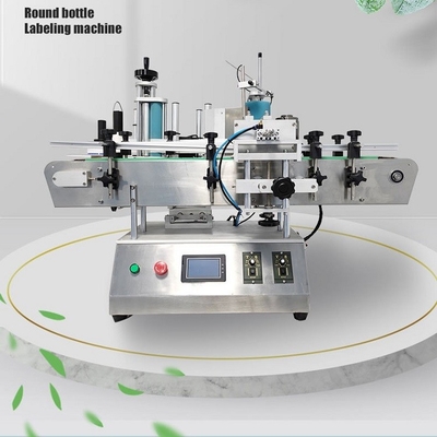 Tipo automático pequeña máquina de la tabla de etiquetado de la etiqueta engomada de la botella redonda del aceite esencial