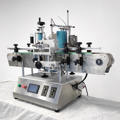 Tipo automático pequeña máquina de la tabla de etiquetado de la etiqueta engomada de la botella redonda del aceite esencial