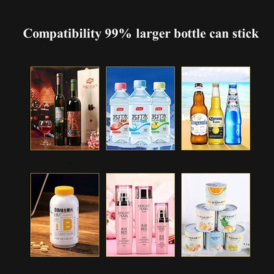 Aplicador automático de la etiqueta de la botella de la máquina de etiquetado de la botella de la etiqueta engomada para los envases de cristal plásticos